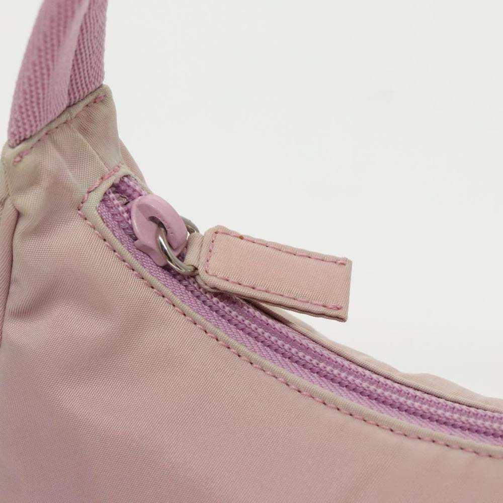 PRADA Accessory Pouch Nylon Pink Silver Auth 97445 - Picture 10 of 16